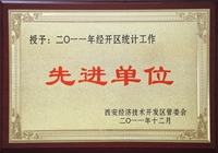 2011年經開區統計工作先進單位