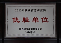 2013年陜西省勞動競賽優勝單位