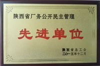陜西省廠務公開民主管理先進單位
